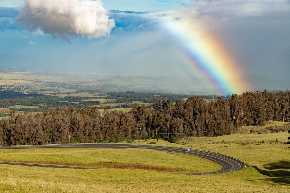 Crater road and rainbow upcountry maui