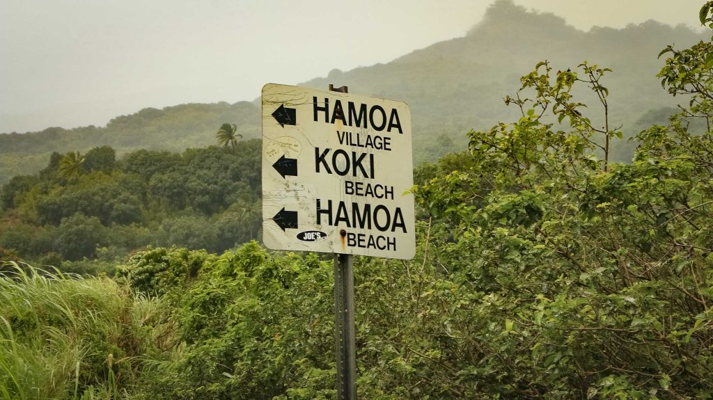 Hamoa And Koki Beach Road Sign Road To Hana Maui 1
